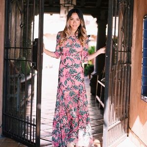 For Love & Lemons Rosali Maxi Dress